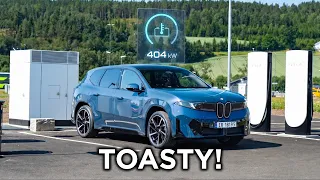 I Charge The BMW iX3 On A V4 Tesla Supercharger - Full Charging Analysis w/ Battery Temperature
