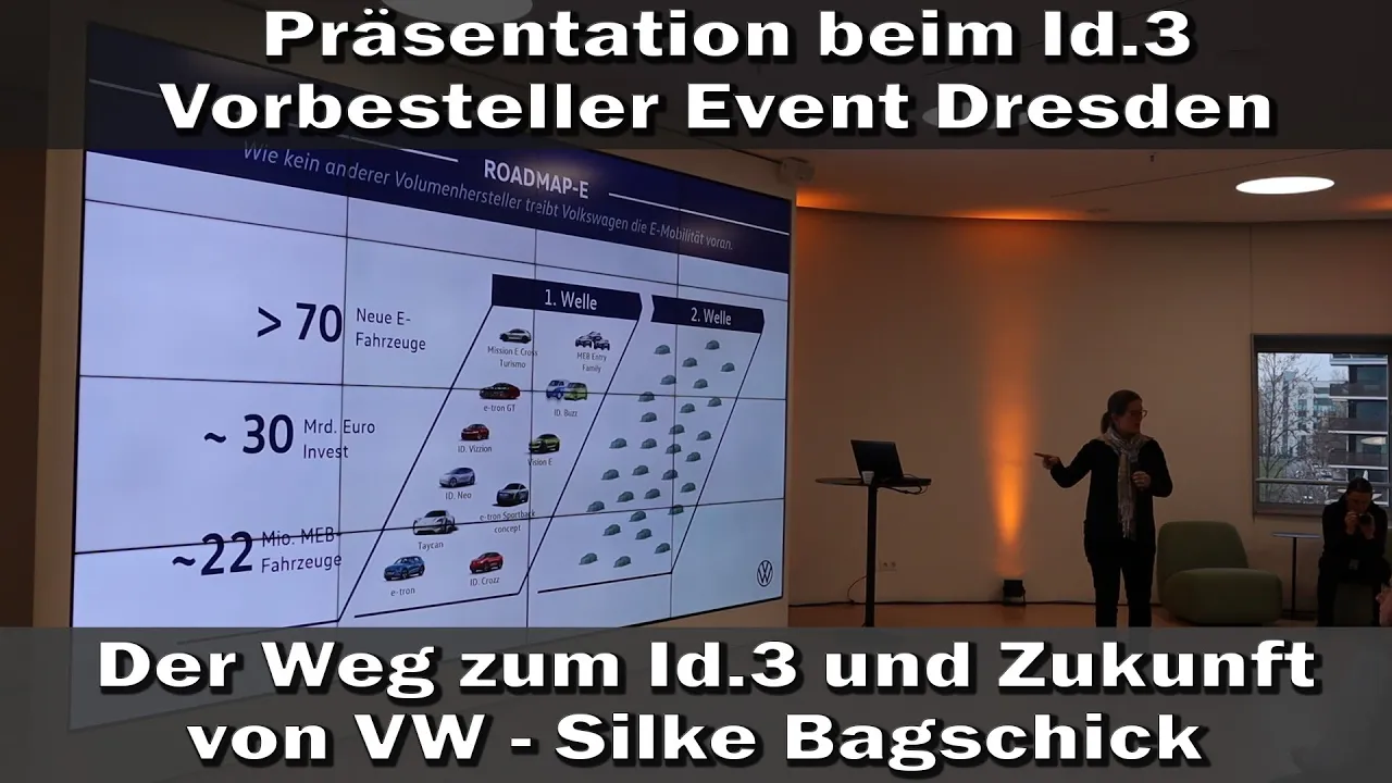 (German,Deutsch) Präsentation VW Id.3 Event - Weg zum Id.3, Zukunft - Silke Bagschick