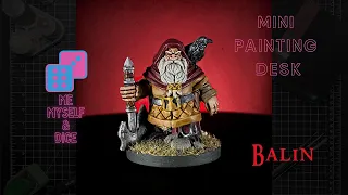 PAINTING Lord of the Rings Journeys in Middle Earth BOARD GAME MINIATURES Ep. 2 BALIN