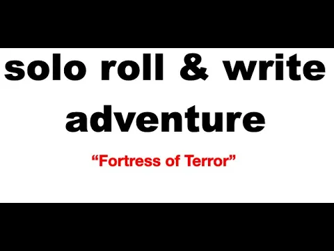 Solo Roll & Write—Fortress of Terror