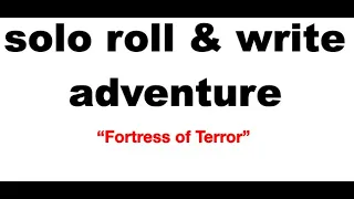 Solo Roll & Write—Fortress of Terror