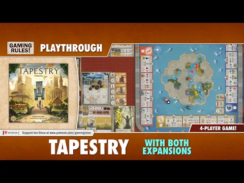 Tapestry - 4-player playthrough with both expansions