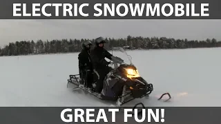 eSled electric snowmobile in Rovaniemi