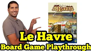Le Havre Board Game Playthrough (Solo Mode)