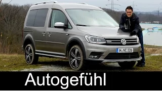 VW Volkswagen Caddy Alltrack FULL REVIEW Offroad test driven 4MOTION new crossover look neu
