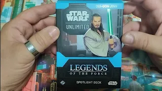 Star Wars Unlimited - Legends Of The Force - Qui-Gon Jinn - Spotlight Deck Unboxing
