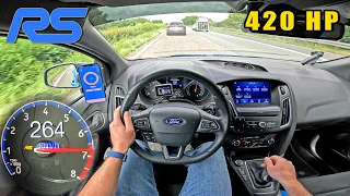 TUNED FORD FOCUS RS MK3 420HP | 264KM/H on GERMAN AUTOBAHN [NO SPEED LIMIT]