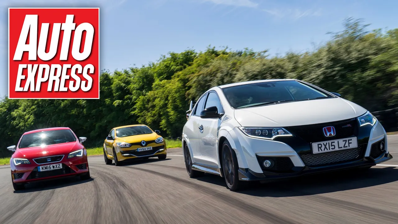 New Honda Civic Type R vs Leon Cupra 280 vs Megane RS Trophy track battle