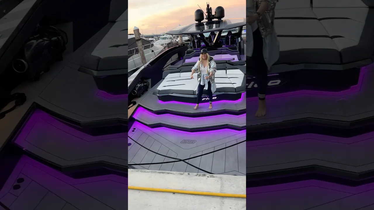 The World's First $4m Lamborghini Yacht! 🔥 #lamborghini #yacht #boats