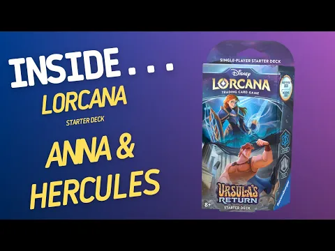 Inside…Disney Lorcana Ursula’s Return Deck Starter Deck - Sapphire & Steel (4K 60fps)