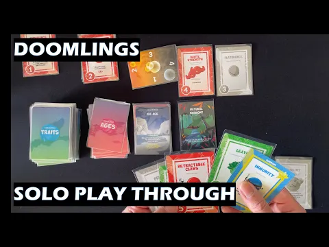 Doomlings Solo Play Through card game