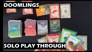 Doomlings Solo Play Through card game