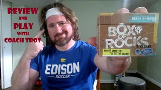 Box of Rocks Trivia Game Review and Play with Coach Troy