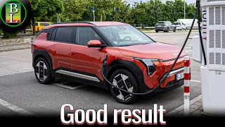 KIA EV3 (81kWh) - 130 km/h (81mph) range test
