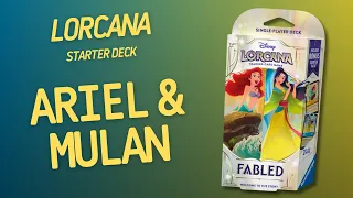 Disney Lorcana Fabled Starter Deck - Ariel & Mulan | Inside with João Ricardo Ep911