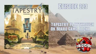 Tapestry Board Game Playthrough on Board Game Arena | Civilization Building Epic!