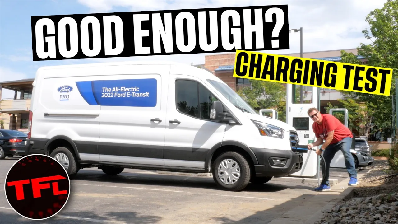 I Was Completely Surprised At How Fast The New Ford E-Transit Van DC Charges!