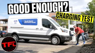 I Was Completely Surprised At How Fast The New Ford E-Transit Van DC Charges!