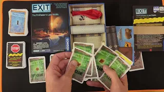 Exit the Game: The Professor's Last Riddle #unboxing #howtoplay AmassGames #boardgame #tabletop 4k