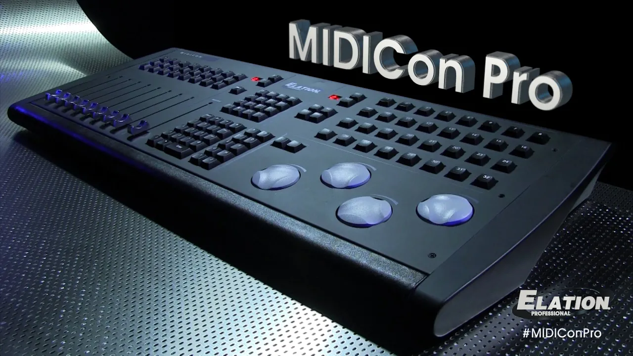 Product video thumbnail for Elation MIDIcon Lighting MIDI Controller