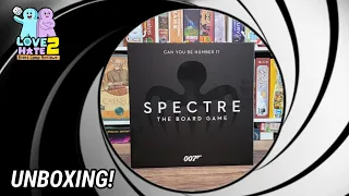 Unboxing of Spectre: The Board Game from Mōdiphiüs Entertainment