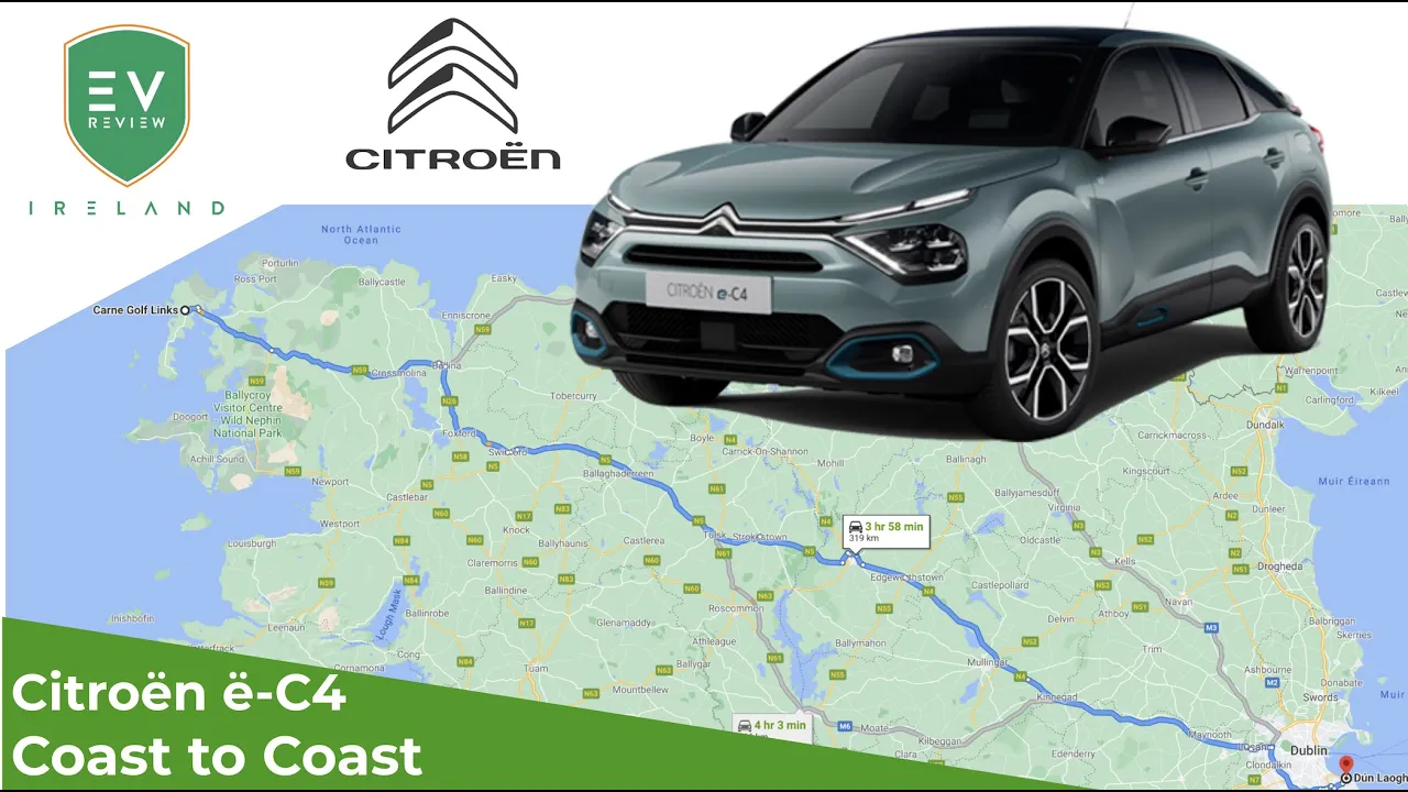 Citroen e-C4 Coast to Coast Range Test #Citroën