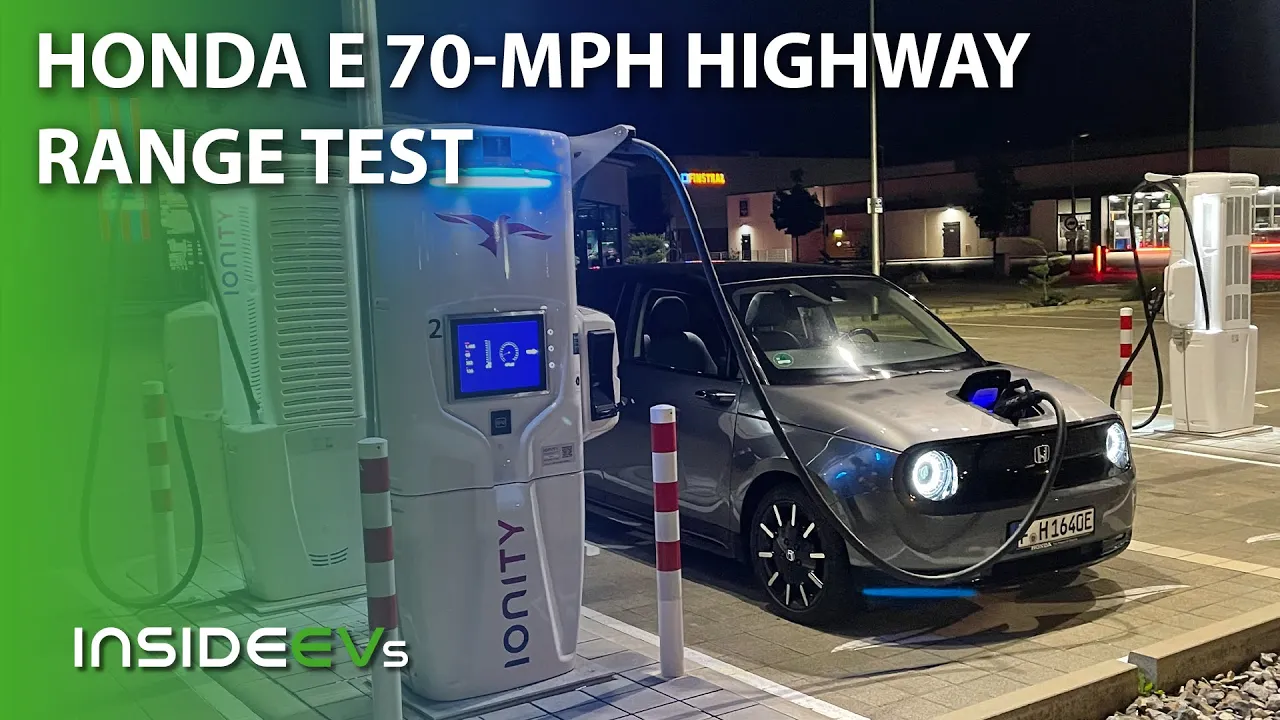 2021 Honda e: InsideEVs 70 MPH Range Test