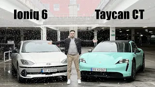 600KM REAL WORLD RACE | Hyundai Ioniq 6 vs Porsche Taycan Cross Turismo