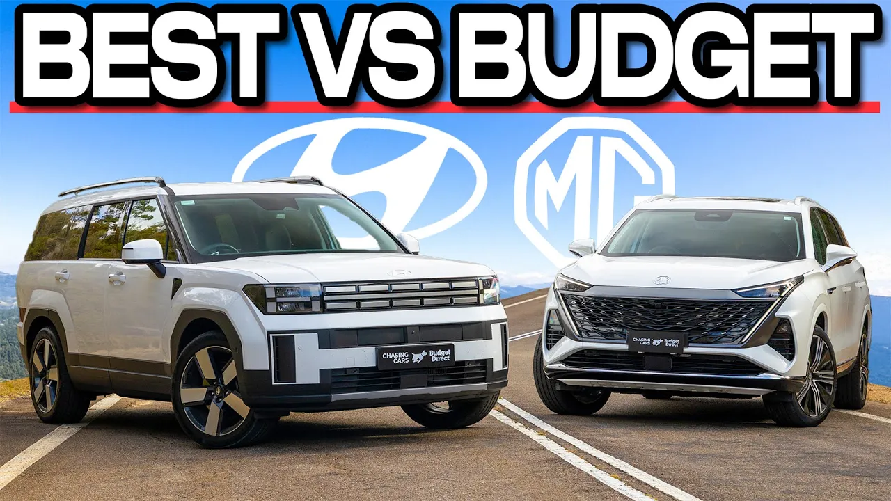 Seven-seat SUV shootout (Hyundai Santa Fe vs MG QS 2025 Comparison Review)