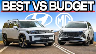 Seven-seat SUV shootout (Hyundai Santa Fe vs MG QS 2025 Comparison Review)