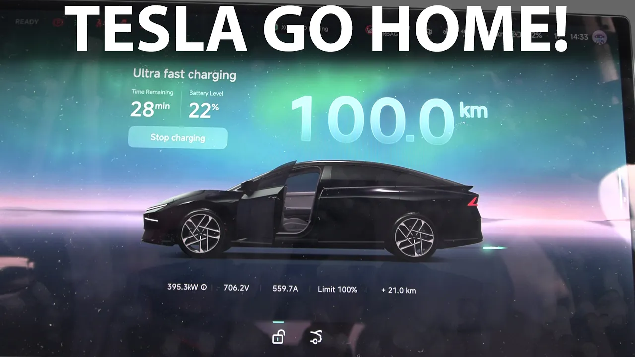 Xpeng P7+ Long Range charging test on 500 kW charger