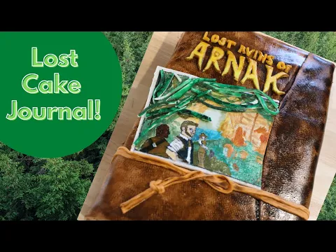 Old Journal Cake from Lost Ruins of Arnak | Board Game Bakes