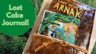 Old Journal Cake from Lost Ruins of Arnak | Board Game Bakes