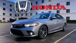 All-New 2022 Honda Civic Touring AT NIGHT! | In-Depth Look at Exterior & Interior!