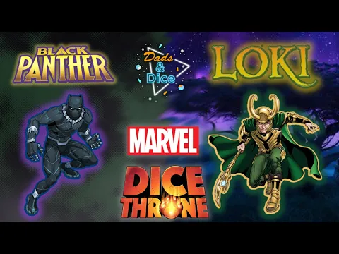 MARVEL DICE THRONE | Loki vs. Black Panther | Rough cut Playthrough #dicethrone #marvel