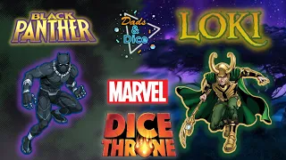 MARVEL DICE THRONE | Loki vs. Black Panther | Rough cut Playthrough #dicethrone #marvel