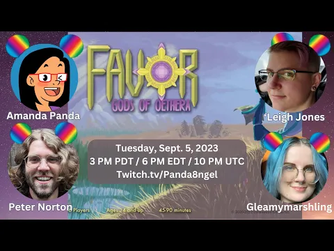Live Teach & Play Through | Favor: Gods of Oethera on TTS (Twitch VOD Sept. 5, 2023)