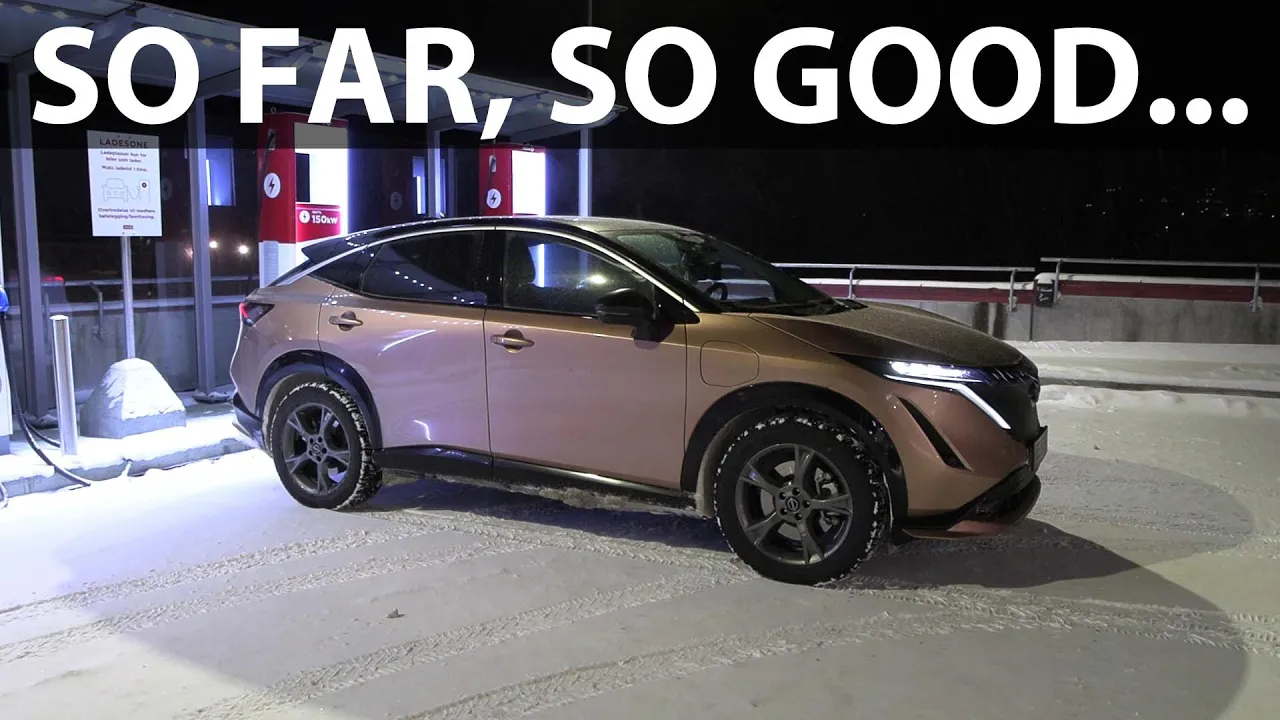 Nissan Ariya 87 kWh FWD Geilo test part 1