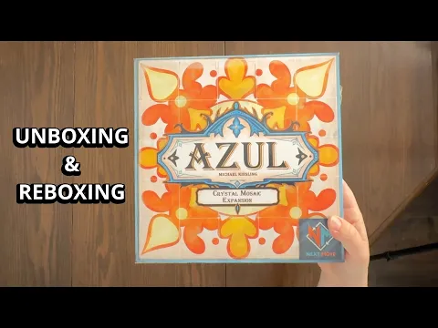 Azul: Crystal Mosaic Board Game - Quick Look - What's Inside the box - Unboxing & Reboxing