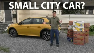 Peugeot e-208 banana box test