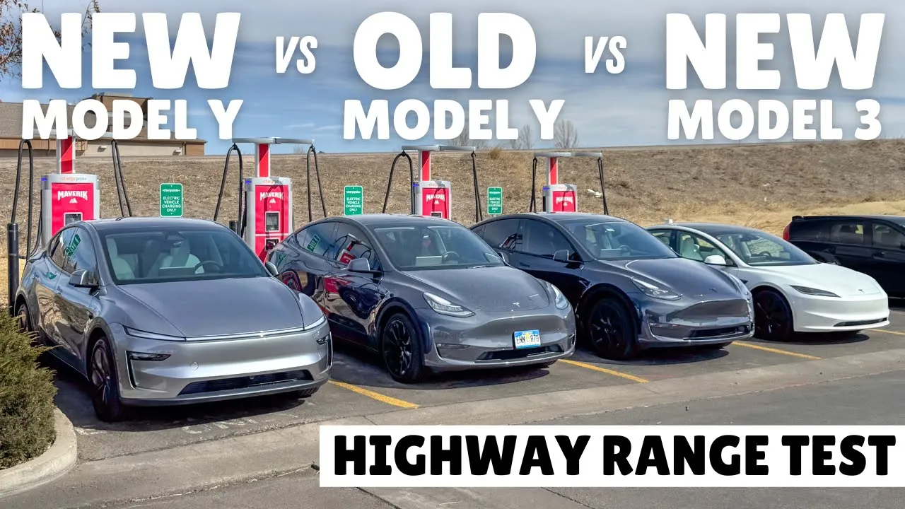 New vs Old Tesla Model Y Highway Range Test! This Isn't What We Expected