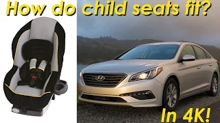2015 Hyundai Sonata Child Seat Review - In 4K!