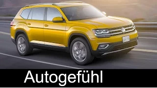 VW Volkswagen Atlas Motor Show reveal review Teramont Exterior/Interior/Features - Autogefühl