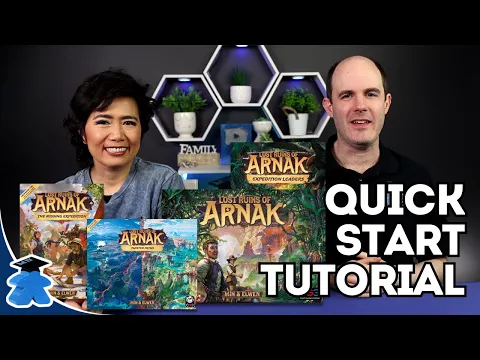 Lost Ruins of Arnak + 3 Expansions - Play in 15 Minutes. A Board Game Quick Start Tutorial