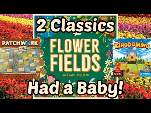Flower Fields Review - A Perfect Mix of Patchwork & Kingdomino?