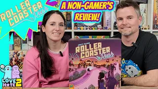 Roller Coaster Rush - A Non-Gamer's Review! @Pandasaurusgames | Love 2 Hate #boardgames Reviews