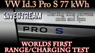 (live) Part 2 - VW Id.3 Pro S 77 kWh Range Charge test