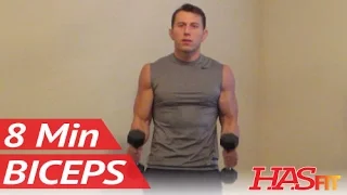 8 minute blasting biceps workout with dumbbells