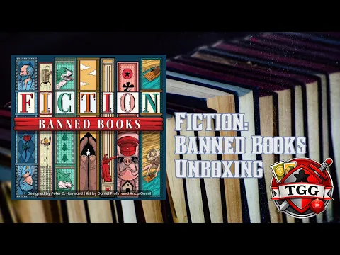 Fiction: Banned Books Board Game Unboxing | Components & First Look