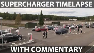 Nebbenes supercharger timelapse with commentary